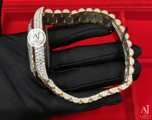 Reloj de Lujo Mecánico de Acero Inoxidable con Diamantes y Moissanita para Mujer - Product Image 4