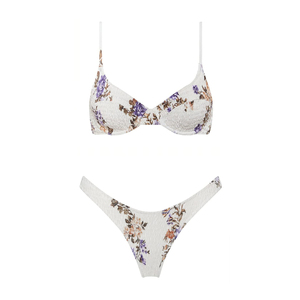 Latest Design Women's <b>Bikini</b> 2-Piece <b>Set</b> Print Spandex/Nylon Material High Quality Customizable Colors OEM Service <b>Bikini</b> <b>Set</b> - Product Image 1
