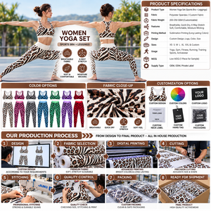 Ensembles de yoga personnalisés pour femmes : Leggings push-up, tenues de sport, de course et de gym, ensemble veste de yoga, ensemble de yoga court - Product Image 5
