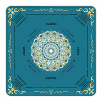 Tapis de Mahjong en Caoutchouc Naturel Épais Antidérapant et Silencieux 2-3mm, Tapis de Jeu Multifonctionnel pour Échecs et Cartes, Idéal pour Salles de Jeu à Domicile