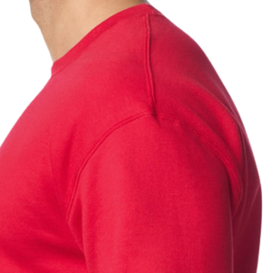 เสื้อสเวตเชิ้ตผู้ชายสีแดง คอกลม บุขนด้านใน ระบายอากาศ กันลม แห้งเร็ว แขนยาว สวมใส่สบาย ผลิตจากผ้าโพลีเอสเตอร์/คอตตอนผสม เนื้อนุ่ม อุ่น - Product Image 5