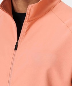 Men's Coral Soft Shell <b>Jacket</b> Windproof Zip Fly Stand Collar Regular Fit Outdoor Wear Solid Color Polyester Material - Product Image 6