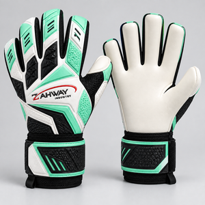 Affordable Football Goalkeeper Gloves PU Leather Non-Slip <b>Finger</b> Protection Adjustable Wrist <b>Strap</b> Unisex Sports Gloves - Product Image 1