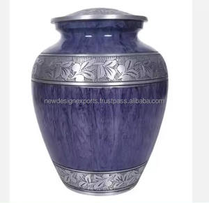 Urna de cremación de plata real para cenizas humanas-Urna funeraria para adultos hecha a mano - Product Image 4