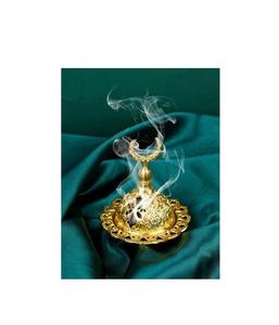 Quemador de Incienso Metálico Vintage que Aporta Encanto del Mundo Antiguo a los Espacios Modernos - Product Image 2