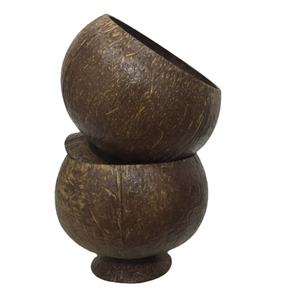 Cuenco de cáscara de coco pulido ecológico hecho a mano 100% artesanías naturales para el hogar ensalada de frutas arroz decoración del hogar de Vietnam - Product Image 2