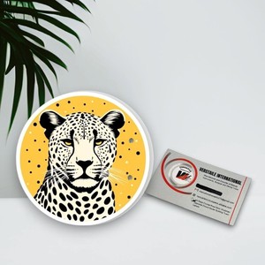 Black White Flower Diamond Cheeta Print Acrylic Magnetic Lash Tiles Reusable Eco-Friendly Private <b>Label</b> Lash Plate Eyelash - Product Image 6