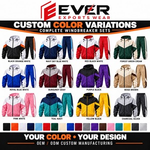 Conjunto Deportivo Urbano con Paneles en Beige, Negro y Crema a Precio Razonable, Chaqueta Cortavientos Personalizada para Mujer, Ropa Urbana Hip Hop - Product Image 5