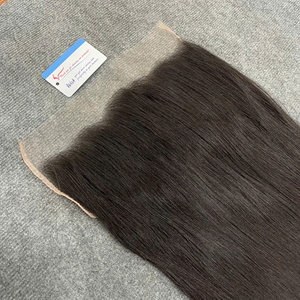 Cabello Humano Liso Vietnamita Premium 13x6 HD Lace Frontal, Textura Suave y Sedosa, Doble Trama, Línea de Cabello Natural, Suministro de Fábrica - Product Image 1