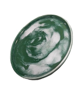 Assiette à fruits en résine pour la maison, l'hôtel, le restaurant, bol blanc, design créatif, bol à salade en résine fait à la main - Product Image 3