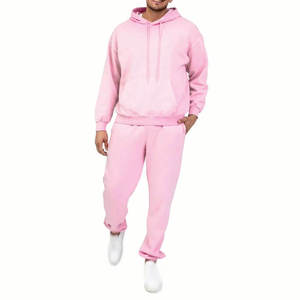 Men's Solid Color <b>Hooded</b> Tracksuit Full Sleeve Casual Wear With Side Pockets And Elastic Waist 100% Cotton Autumn Style - Product Image 6