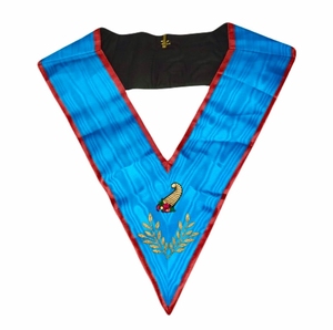 Master of Banquets Collar Ancient and Accepted Scottish Rite (AASR) Machine Embroidery Lace Safety <b>Pin</b> Premium - Product Image 1