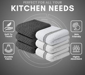 Luxury Woven Cotton <b>Kitchen</b> <b>Towels</b> Ultra Soft Reusable Eco-friendly High-quality 150-300 GSM Tea <b>Towel</b> Dish <b>Towel</b> Absorbent - Product Image 3