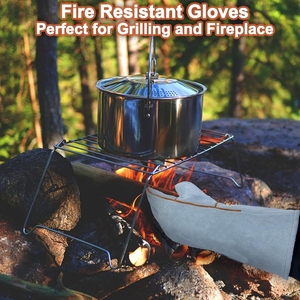 Guantes de Soldadura de Cuero Vacuno de Alta Calidad, Resistentes a la Abrasión, Ignífugos, para Uso General - Product Image 2