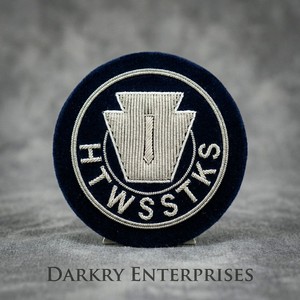 Écusson brodé personnalisé fait main en fil d'or, Aigle à double tête du 32e Degré Maçonnique, Rite Écossais, Régalia - Product Image 3