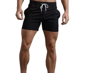 <b>Men's</b> Solid Color Quick Dry Mid Waist Drawstring Casual Board <b>Shorts</b> with Pockets Zippers Polyester <b>Woven</b> - Product Image 5