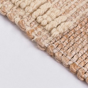Tapis en jute tissé à la main, tapis d'extérieur, tapis de sol avec différentes formes et couleurs, tapis en jute tressé carré pour la décoration - Product Image 4