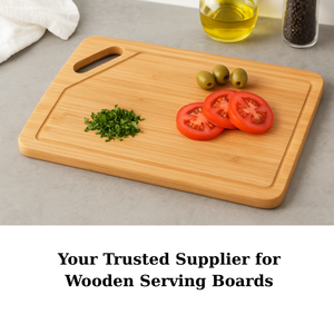 Grande planche à découper en bois d'acacia, épaisse et solide, pour cuisine, bloc de boucher, fabricant OEM en gros - Product Image 2