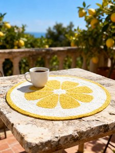 Custom Floral <b>Beaded</b> Satin Table <b>Placemat</b> Round Dining Mat Handmade Decorative Pad for Hospitality wedding party <b>placemat</b> - Product Image 3