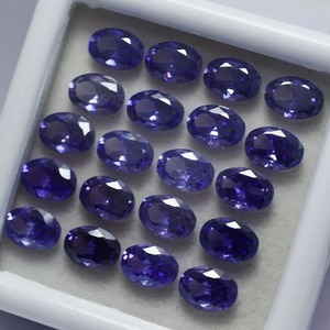 แทนซาไนต์สีม่วงธรรมชาติ 7 มม. 5 มม. รูปทรงวงรี  หินแทนซาไนต์แท้ที่ได้รับการรับรอง  ขายส่งราคาถูก จำนวนมาก สำหรับทำเครื่องประดับ - Product Image 2