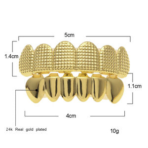 2023 estilo Vintage personalizado hombres Provence Grillz 10K oro sólido dientes parrilla polvo Moissanite chapado en oro decoración de regalo de fiesta - Product Image 5