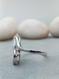 Bague de fiançailles et de mariage solitaire en moissanite et diamant de laboratoire, taille poire, taille brillant, couleur D, plaqué or rose - Product Image 6