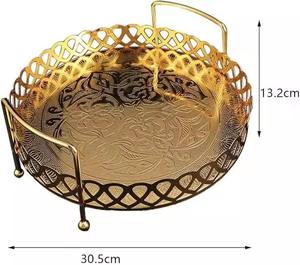 Nouvelle arrivée : plateau de service pour chocolat de qualité supérieure, plateau à dessert en métal en gros, découpe laser personnalisée, magnifique plateau - Product Image 3