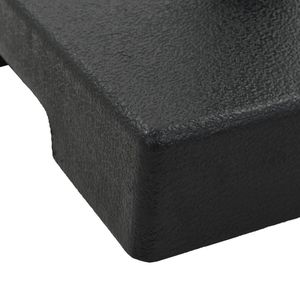 Base per Ombrellone da Patio in Poliresina Nera da 8 kg con Intarsi Decorativi - Product Image 4