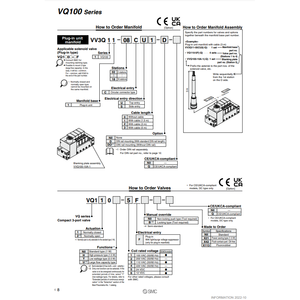 ชิ้นส่วนนิวเมติกส์ VV3Q11-12CS2-D นิวเมติก SMC - Product Image 1