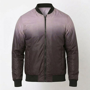 Chaqueta Bomber Casual para Hombre, Estilo Urbano, con Cierre Completo, Cuello de Punto Acanalado, Ropa Exterior Premium, Proveedor Mayorista - Product Image 1