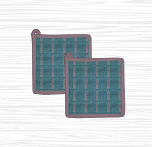Indian Premium Cotton Woven Pot Holder Custom Color Yarn Dyed Heat Resistant Eco - Sustainable Washable Kitchen <b>Home</b> <b>Textile</b>. - Product Image 2