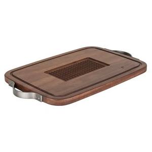 Planche à découper en bois massif naturel de haute qualité avec surface robuste et durable, finition adaptée aux couteaux, idéale - Product Image 2