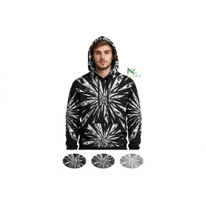 Sweat-shirt à capuche unisexe noir et argenté avec imprimé éclats de cristal, sublimation 3D, en molleton de coton, décontracté, streetwear d'hiver - Product Image 6