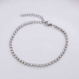 Classic Style Gold Diamond Jewelry Trendy Minimalist Elegant Chain Bracelet Unisex Tennis Set <b>Gift</b> - Product Image 4