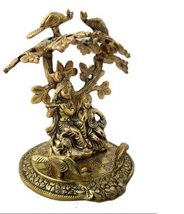 Estatua Art Deco de Radha Krishna de Vrindavan Bliss para Diwali y ocasiones de boda - Product Image 1