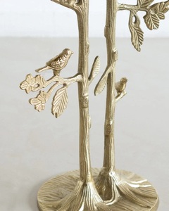 โต๊ะบาร์อะลูมิเนียมหล่อขึ้นรูปทรงศิลปะ ฐานรูปกิ่งไม้ ดีไซน์รูปนก หน้าโต๊ะทรงกลม ผิวเคลือบแข็งแรง ทนทาน ชิ้นงานตกแต่งสุดหรู - Product Image 4