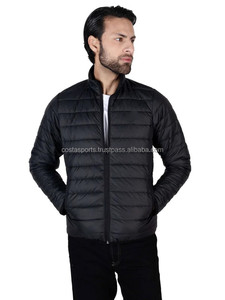 Chaqueta acolchada negra para hombre, con cuello alto, cierre de cremallera, a prueba de viento, informal, para otoño, ropa de EE. UU., al precio más bajo. - Product Image 4