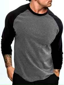 Camiseta de Manga Larga para Hombre, Diseño Personalizado, Tallas Grandes, Algodón de Primera Calidad, Ecológica, Transpirable, con Logotipo Personalizado, Venta al Por Mayor - Product Image 2