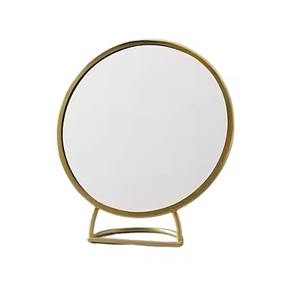 Espejo de Mesa Metálico para Decoración del Hogar, Espejo de Maquillaje con Soporte para Tocador, Espejo Cosmético para Baño - Product Image 5