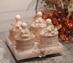 Luxurious <b>Resin</b> Dry Fruit Jars Set for Kitchen <b>Table</b> Decor 100% Handmade Eco-Friendly with Flip <b>Top</b> Lids - Product Image 4