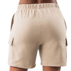 <b>Women's</b> Beige <b>Cargo</b> <b>Shorts</b> Relaxed Fit Multi Pocket Casual Utility <b>Shorts</b> Lightweight Outdoor Hiking Training Gym Activewear Bot - Product Image 2
