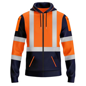 Reasonable Price Custom Men's Workwear Jacket <b>Waterproof</b> Safety <b>Work</b> Jacket for Sale Hi Vis Reflective Jackets for Men - Product Image 4