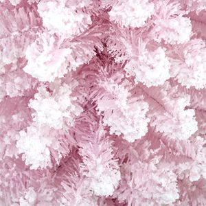 Albero di Natale Artificiale Realistico e Sottile di 1,8 m con Effetto Neve e Base in Plastica per Decorazioni Interne - Product Image 3