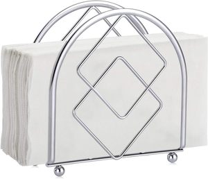 Porte-serviettes moderne vertical en métal décoratif diamanté, distributeur de serviettes en papier, support de table pour cocktails, organiseur de salle à manger - Product Image 3