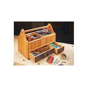 Rustic Wooden <b>Caddy</b> for Coffee Bar <b>Kitchen</b> Organization Bathroom Essentials Dining Table and Home Decor Storage - Product Image 2