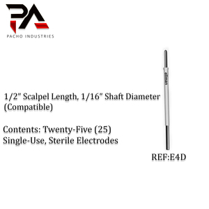 Electrodo de bisturí E4D compatible con Ellman Surgitron, paquete de 25 unidades |   Puntas de Cuchilla Electroquirúrgica de RF Desechables, Eje de 1/16 - Product Image 5