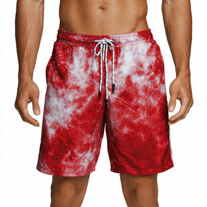 Shorts de Playa Sublimados al por Mayor para Hombre, Shorts de Baño con Cordón Ajustable en la Cintura, Shorts de Playa Sublimados Ligeros para Hombre - Product Image 1
