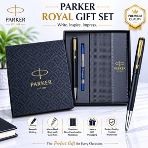 Premium Stainless Steel Metal Fountain Pen Gift <b>Box</b> <b>Chrome</b> Trim Student Notebook Planner Custom Logo Business Gift Office - Product Image 6