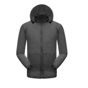 เสื้อแจ็คเก็ตไนลอนกันหนาวน้ำหนักเบาพิเศษ ป้องกันรังสียูวี ซิปด้านหน้า สำหรับทุกเพศ กันลม กันน้ำ ระบายอากาศได้ดี ผลิตจากผ้าไม่ถักทอ - Product Image 1