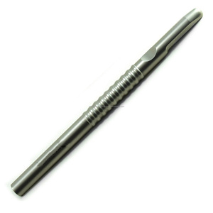 Juego de 2 raspadores de hueso dentales, instrumento quirúrgico manual con mango ergonómico estriado, color plateado, certificado CE, herramienta para cirugía oral - Product Image 4